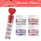 Bakell - Valentine's Day Collection Edible Shimmer Flakes Heart Gift Pack (4PC Set)